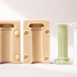 2 Type Roman column Mold, 2-part silicone mold, 3d dimensional mold, Home Decor mold, Concrete Gypsum Candle Soap casting, ships from Korea*
