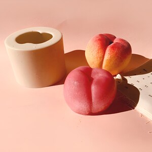 80mm Big Size Peach Candle Mold, Fruit Silicone Mold, Candle Making ...