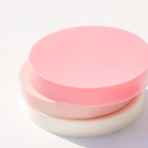 95mm 3 Cavity Circle Tablet Silicone Mold, Big Round Candle, Soap, Gypsum Diffuser, Plaster Air Freshener Mold, Ships from Korea*