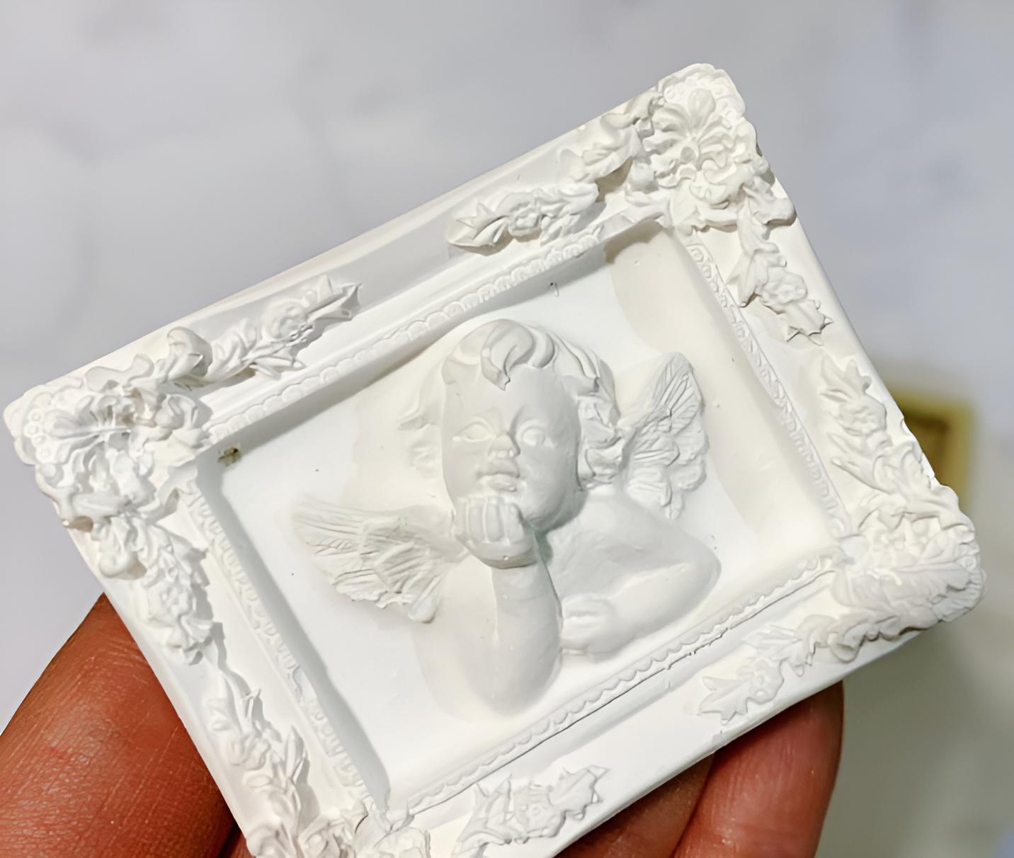 Baby Angel Frame Silicone Mold, Home Decor Ornament, Candle Soap Clay ...