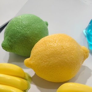 Lemon candle mold, fruit soap mold, candle making supplies,realistic candle plaster air freshener mold,lemon soap mold,ships from Korea*
