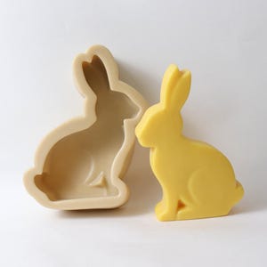 170mm Big Size Bunny Tablet Mold, Rabbit Tray Pottery Making, Easter bunny, candle resin soap jesmonite plaster chocolate, ships from Korea*