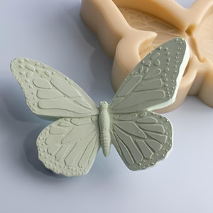 Butterfly decor mold, Antique decoration object, Intaglio art, candle resin concrete soap jesmonite plaster chocolatey, ships from Korea*