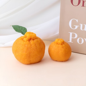 Jeju Hallabong candle mold, ugly orange soap mold, candle making supplies, fruit candle plaster air freshener mold, ships from Korea*
