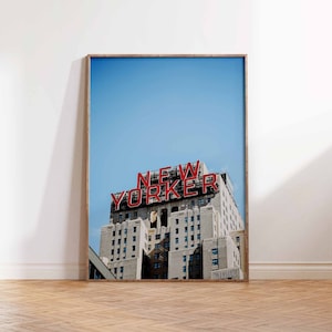 New Yorker Sign in Midtown NYC Download digitale / Fotografia di New York City / Arte murale stampabile / Download istantaneo / Arredamento per la casa di New York