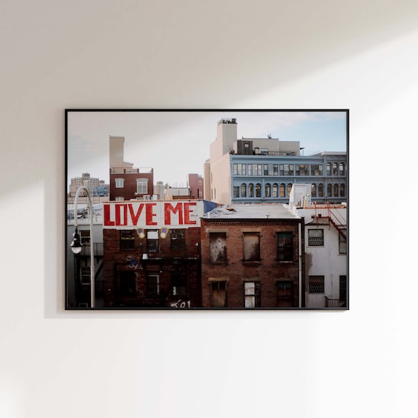 Brooklyn Buildings with Graffiti Digital Download | New York City Photography | Printable Wall Art | Instant Download