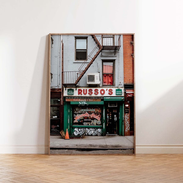 Russo's East Village NYC Storefront Digital Download | New York City Photography | Printable Wall Art | Instant Download