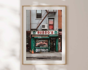 Russos butikstryck i East Village i New York | Fotografitryck i New York City | Väggkonst i New York | Heminredning i New York | Gicléetryck av hög kvalitet