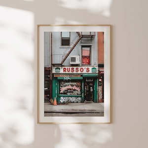 Russo's East Village NYC Storefront Print | New York City Photography Print | NYC Wall Art | NYC Home Decor