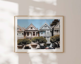 Descarga digital de las Damas Pintadas de San Francisco / Fotografía de San Francisco / Arte mural imprimible / Descarga instantánea