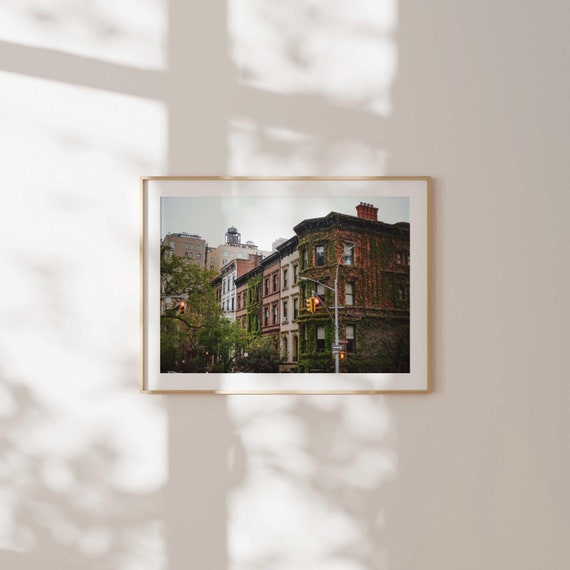NYC Upper East Side Brownstones Horizontal Print | Classic New York City Photography | High Quality Giclee Print | NYC Apartment Wall Art
