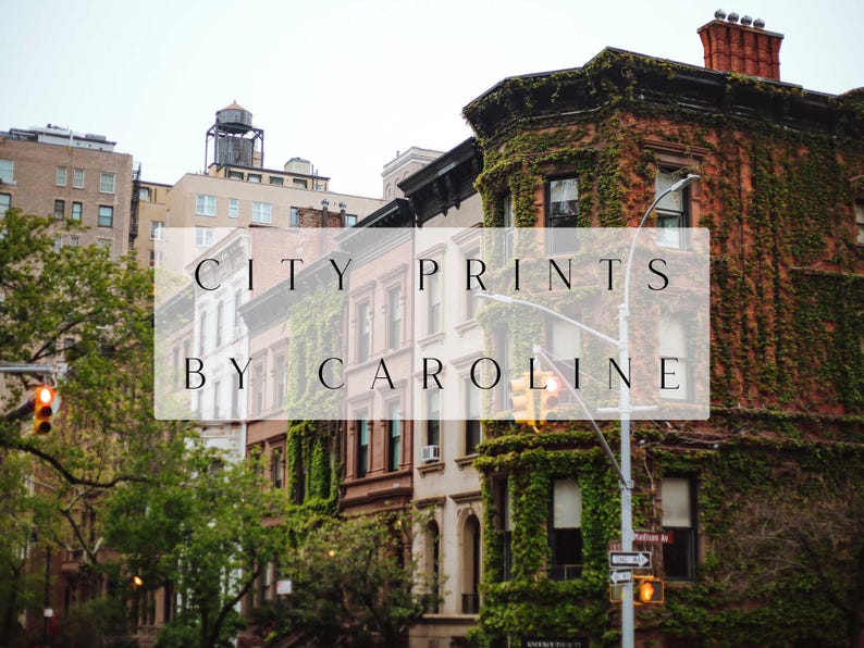 Horisontellt tryck av brunstensstenar i New Yorks Upper East Side | Klassisk New York-fotografi | Giclée-tryck av hög kvalitet | Väggkonst för lägenheter i New York bild 4