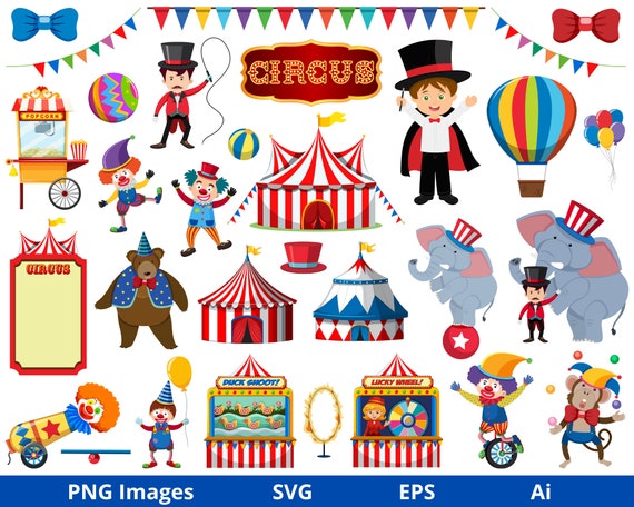 Circo Foto Props Stand Y Decoración Ilustraciones svg, vectoriales, clip  art vectorizado libre de derechos. Image 43825755