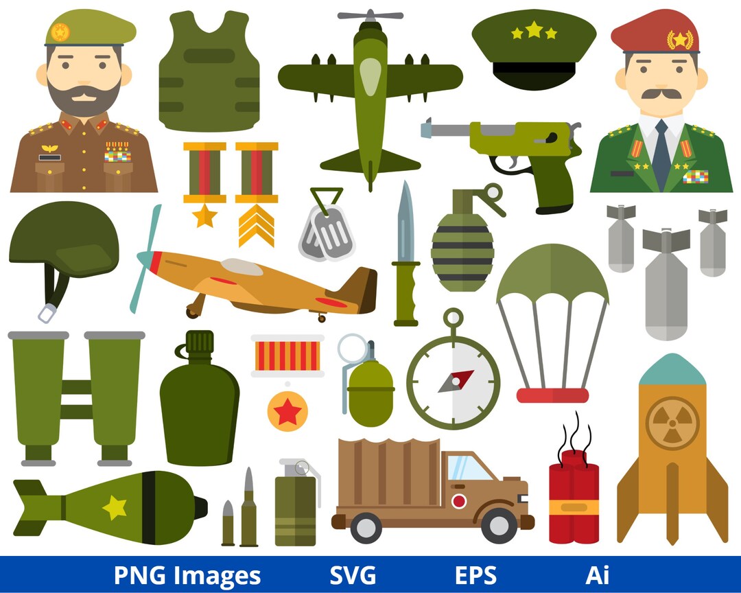 World War Clipart, WW2 Svg, Military Svg, WW2 Clipart, Army Clipart ...