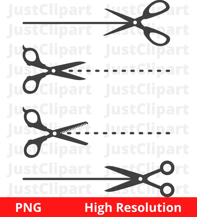 Schaar SVG Knip hier SVG Schaar met snijlijn Schaar - Etsy België