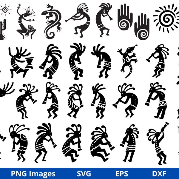 Kokopelli SVG, Kokopeli svg, Kokopelli Sedona Svg, Kokopelli Clipart, Southwest Svg, Tribal, Nature svg, Kokopelli Native American Symbols