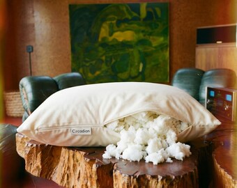 Circadian Tree-Tapped Slow-Pour Dunlop Latex Pillow, Oeko-Tex Class 1, FSC Certified, Handmade in New Jersey
