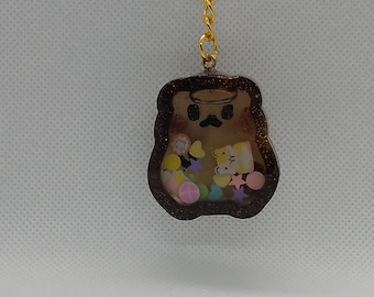 Kawaii Huey Hamster resin shaker charm