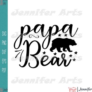 Papa Bear Silhouette Svg