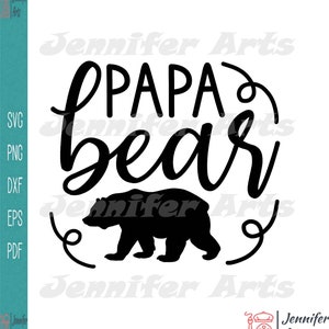 Papa Bear Silhouette Svg