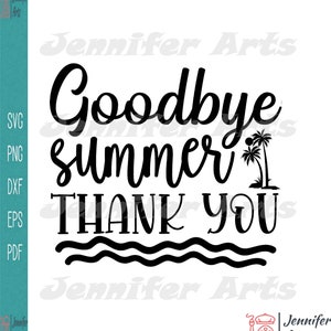 Abschied Sommer Danke Silhouette Svg