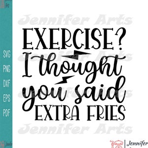 Esercizio pensavo che tu avessi detto extra fries silhouette svg
