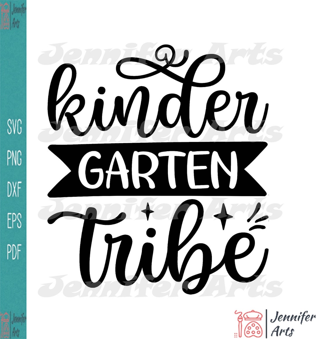 Kindergarten Tribe Silhouette Svg - Etsy