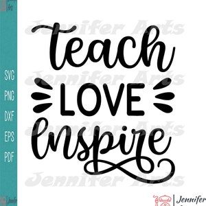 Leer Liefde Inspireer Silhouet Svg