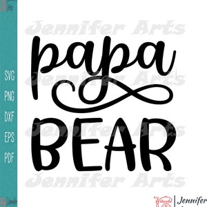 Papa Bear Silhouette Svg