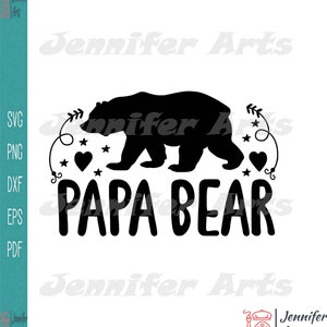 Papa Bear Silhouette Svg