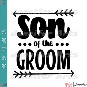Sohn des Bräutigams Silhouette Svg | Digitaler Sofort-Download für Cricut
