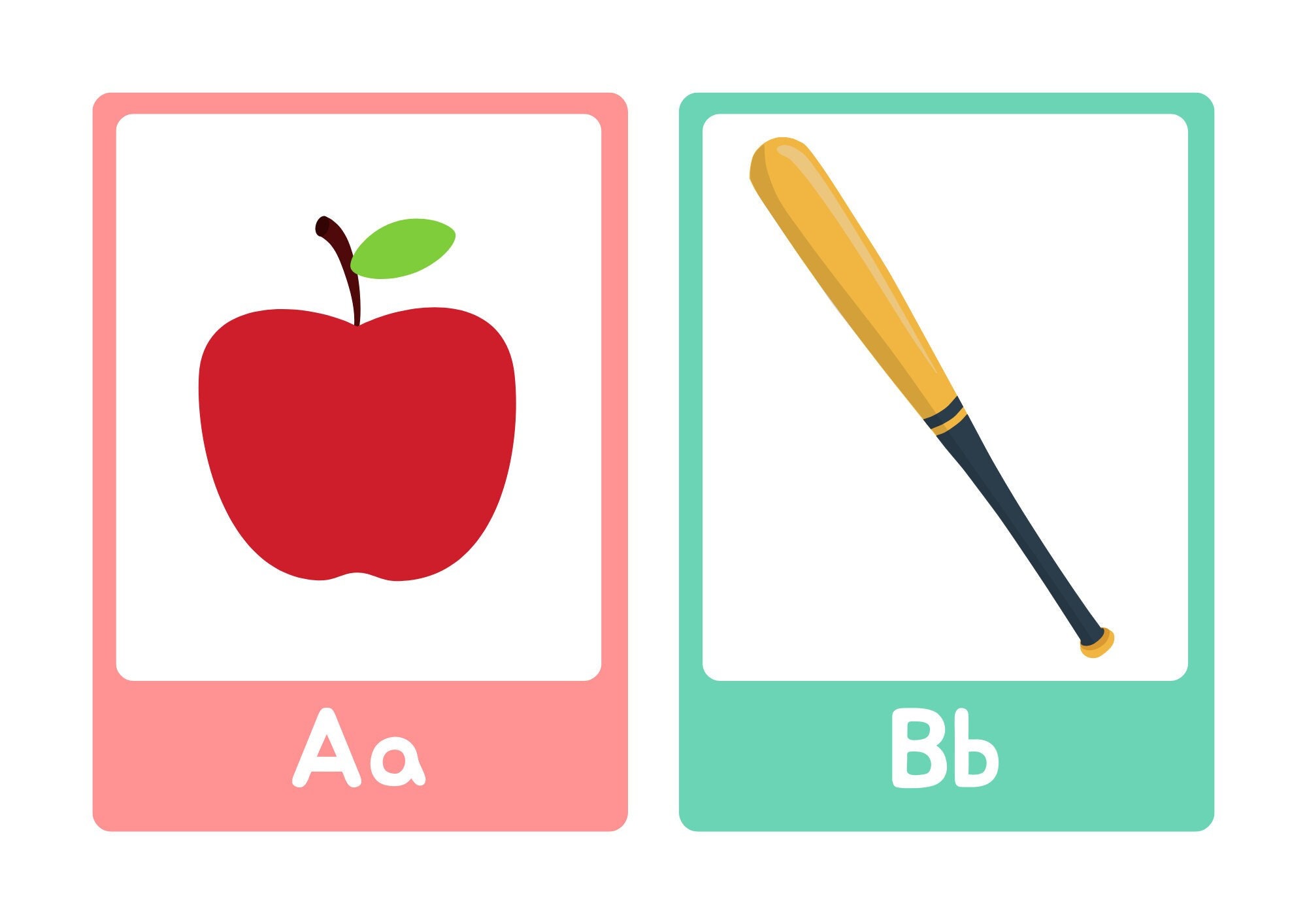 Printable Alphabet Flashcards, AZ Flashcards, Classroom, Homeschool