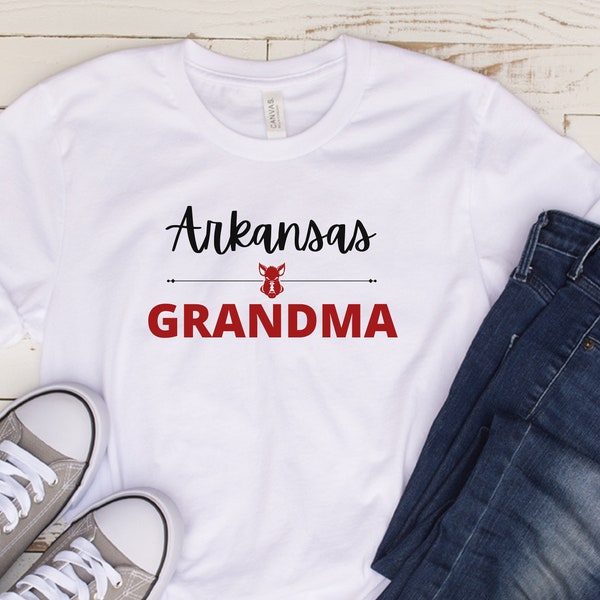 Arkansas Grandma Shirt, Woo Pig Sooie, Arkansas Tshirt, College Game Day Tee, Woo Pig Shirt, Calling the Hogs, Womens Hog Tshirt