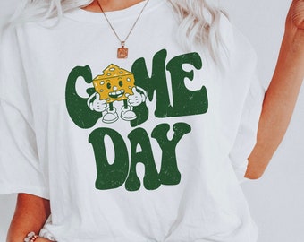 Green Bay Football Shirt, Game Day Cheese Head Nation T-Shirt, Comfort Colors® Midwest Wisconsin Shirt, Football Cheese Head Crewneck