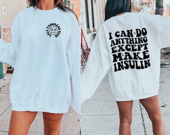 Diabetes Groovy Lazy Pancreas Club Shirt, T1 Diabetes Sweatshirt, Insulin Dealer Juvenile Diabetes Awareness, Funny Chronic Illness Shirt