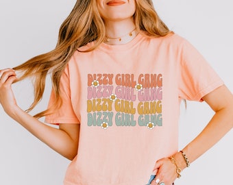 100% cotton Dizzy Girl Gang Crop Top, Comfort Colors Cute POTS Awareness Shirt, POTSIE tee, Gift for Spoonie Girl, Invisible Illness T-shirt