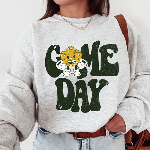 Green Bay Packers Football Wisconsin Cheese T-Shirt – Hand-Drawn Graphic, Super Soft, Printed In USA