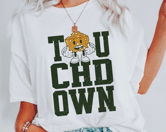 Green Bay Football Shirt, Cheese Head Nation T-Shirt, Comfort Colors® Midwest Wisconsin Shirt, Football Game Day Cheese Head Crewneck