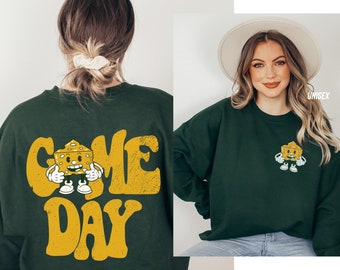Green Bay Football Shirt, Cheese Head Green Bay Crewneck, Wisconsin Sweatshirt,  Green Bay Game Day, Football Cheese Head Sweatshirt
