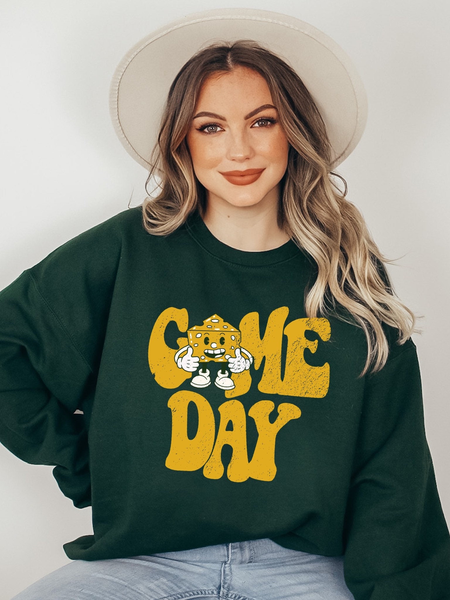 Green Bay Packers Football Sweatshirt, Wisconsin Sweatshirt, Green Bay Game Day Sweatshirt