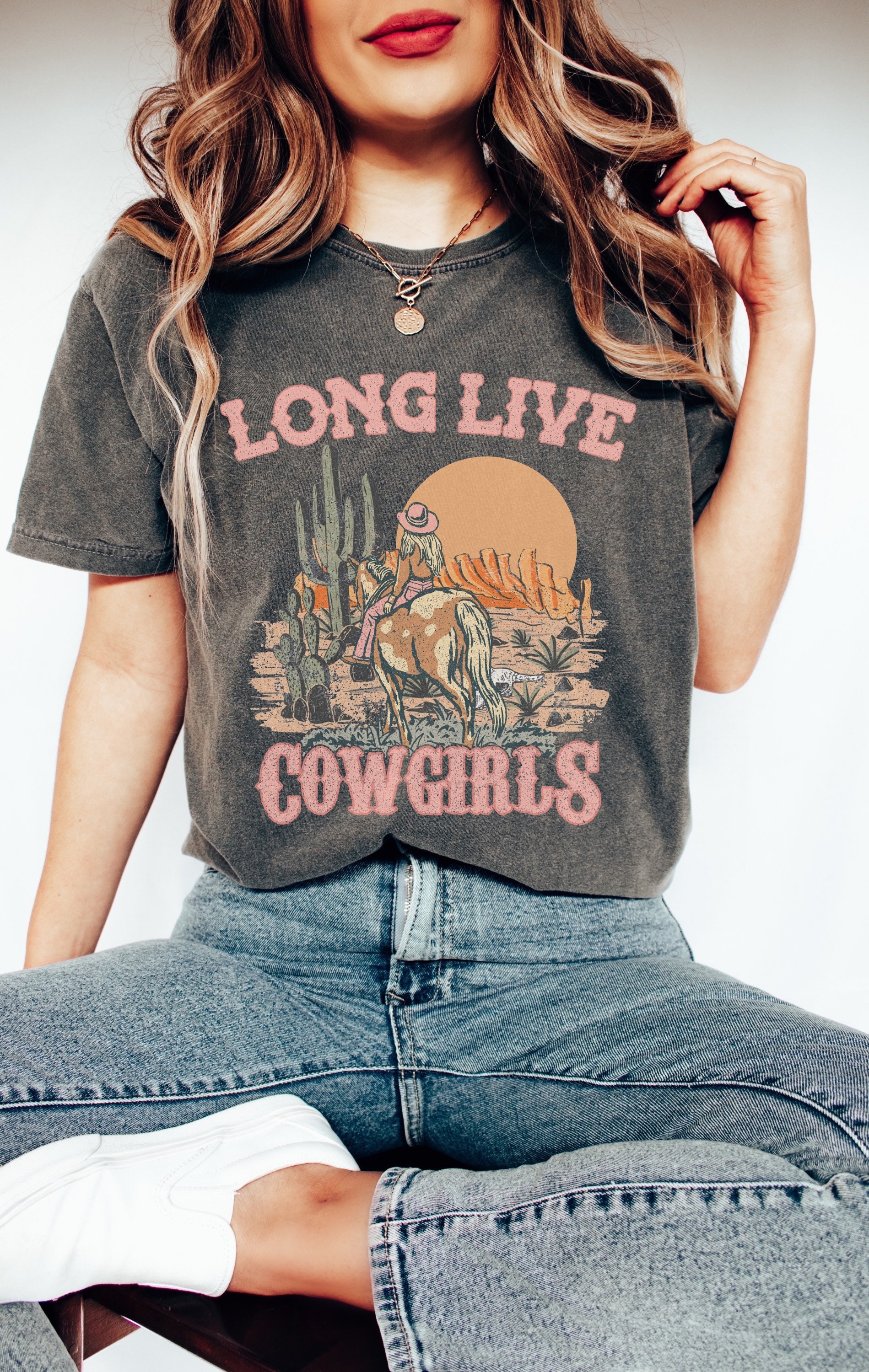Long Live Cowgirl Equestrian Shirt Western Graphic Tee - Etsy