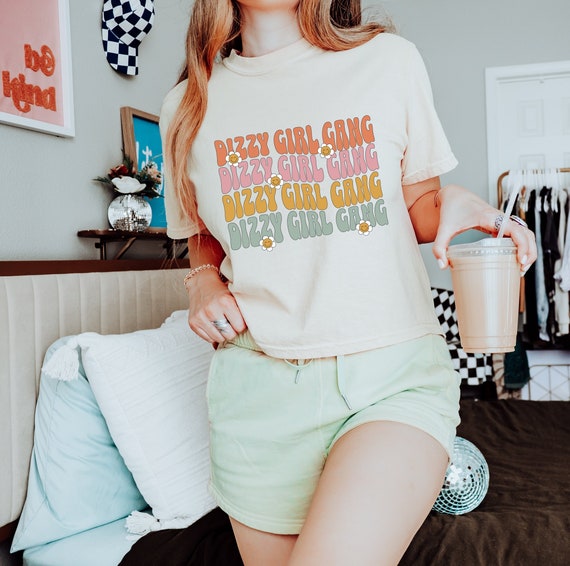 Dizzy Girl Gang Crop Top, Comfort Colors POTS Awareness Shirt, POTSIE tee, Gift for Spoonie Girl, Invisible Illness T-shirt, 100% cotton Tee