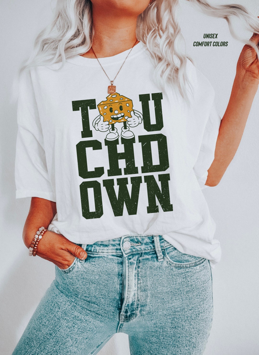 Green Bay Football Shirt, Cheese Head Nation Tshirt, Comfort Colors