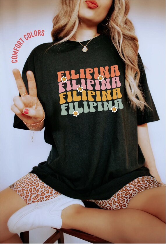 Cute Filipina Tee, Tagalog Shirt, Cute Pinay Filipino Comfort Colors® Filipino Heritage Pride, Philippines Gift for Filipina Girl Pinay Tee