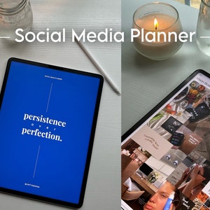 Social Media Planner by Evrythng Eiram | Digital Social Media Planner, Content Calendar, Content Creation, Instagram Planner, GoodNotes, etc