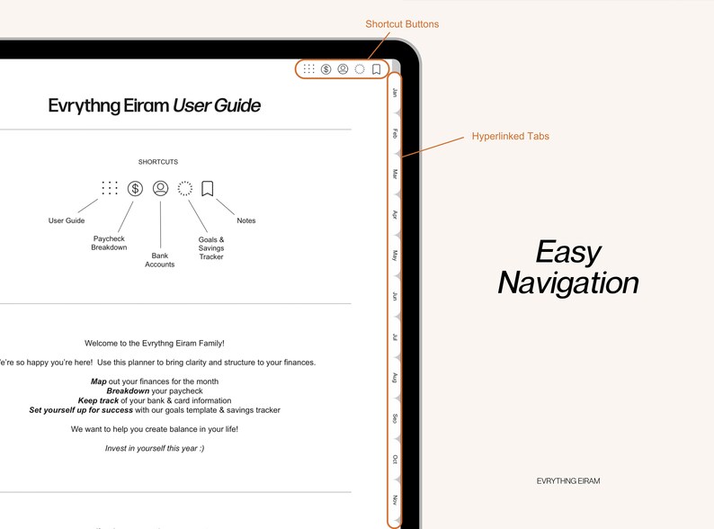 Digital Finance Planner - Budget, Savings & Paycheck Tracker (Goodnotes) image 7