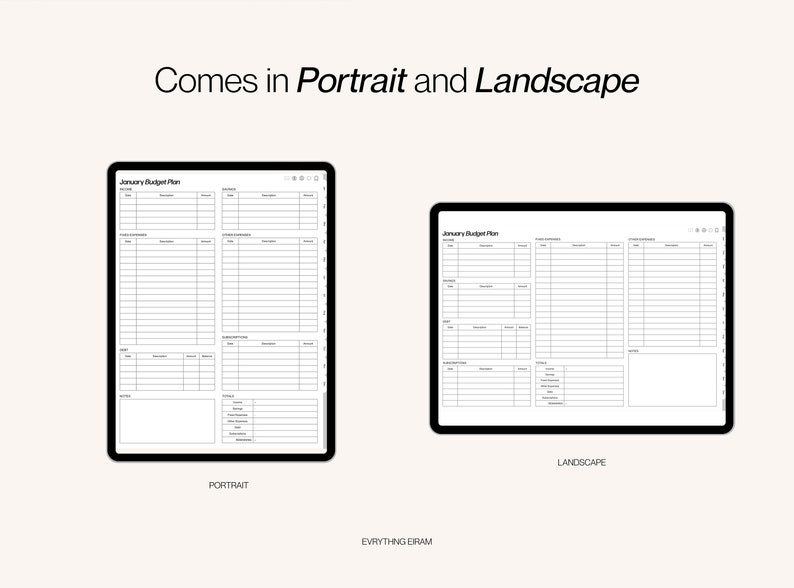 Digital Finance Planner - Budget, Savings & Paycheck Tracker (Goodnotes) image 2