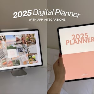 2025 Dated Planner mit App-Integration von Eiram & Co - Digital Planner, 2025 Dated Digital Planner, iPad Planner, GoodNotes Planner, etc