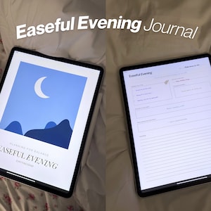 Easeful Evening Digital Journal – 5-Minute Mindfulness Planner (Digital Download)