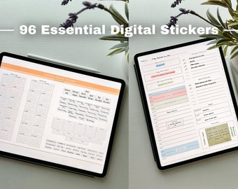 Essential Digital Stickers by Evrythng Eiram - 2023 Stickers, GoodNotes, Notability, iPad, Digital Planner Stickers, Minimal, Aesthetic, etc
